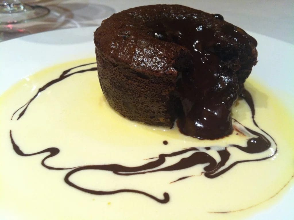 lava cake on a plate